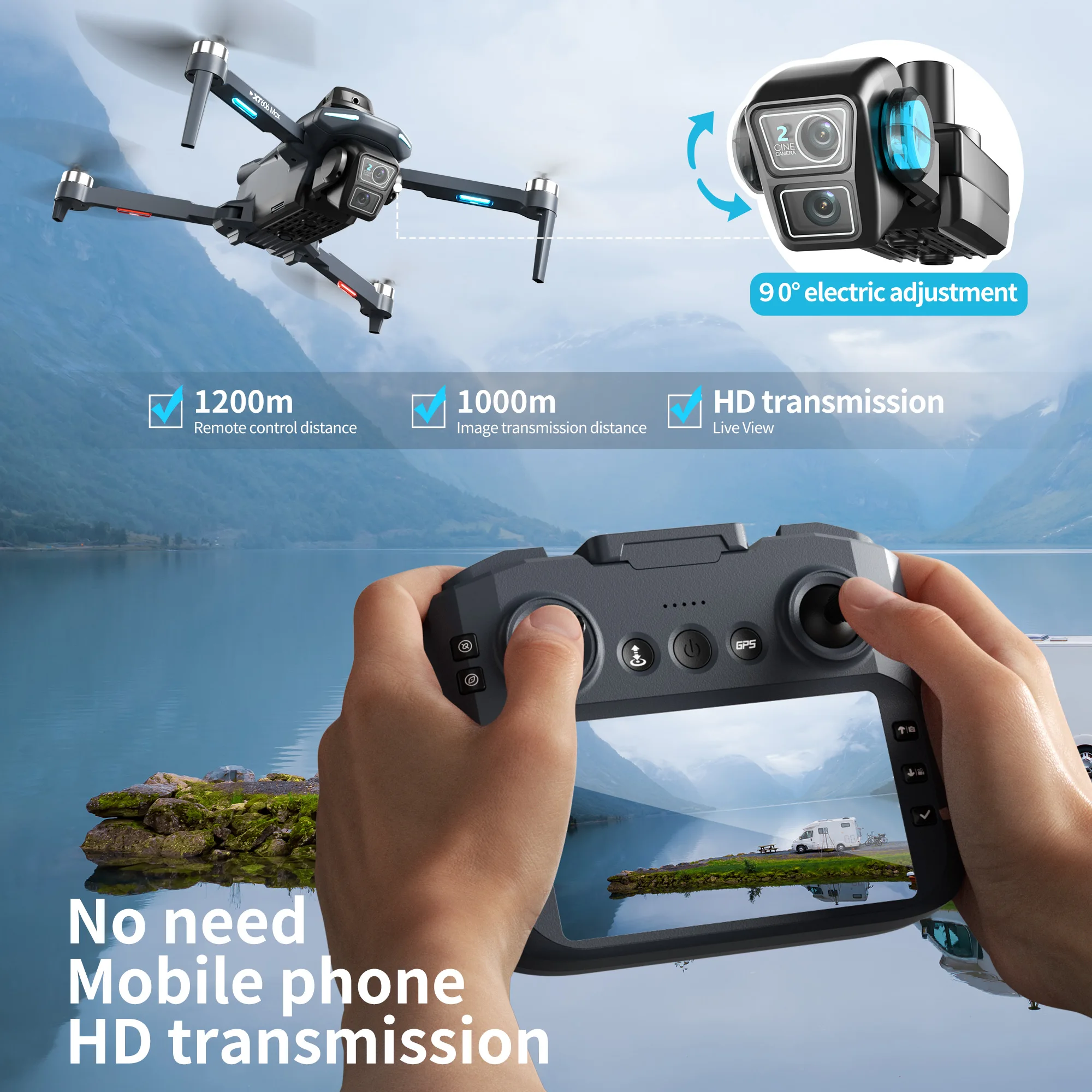 Lenovo XT606 MAX GPS-Drohne 4K – Drone Multispectral Bewertung und Preis